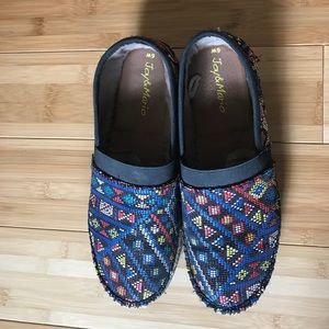 Jay and Mario colorful print slip on espadrilles